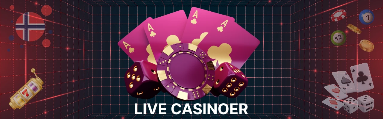 Live casinoer i norge