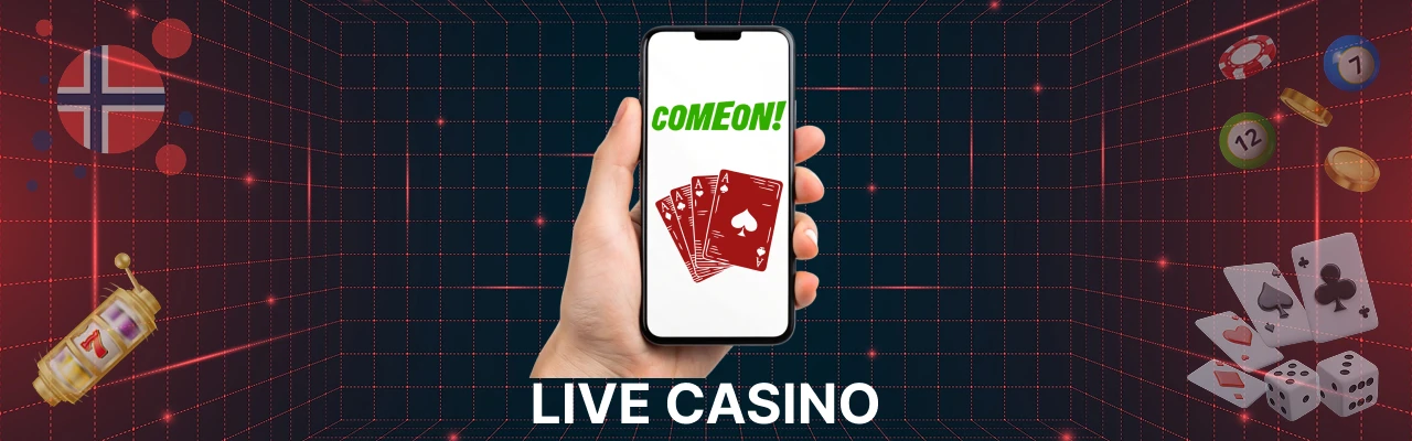 Live casino på comeon mobil