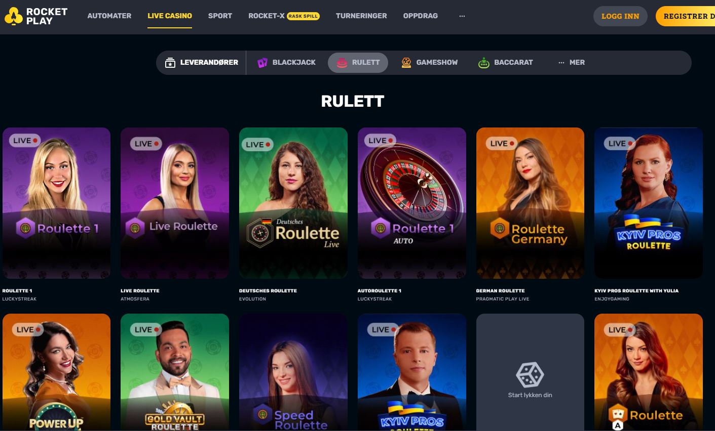 Rocketcasino rulett