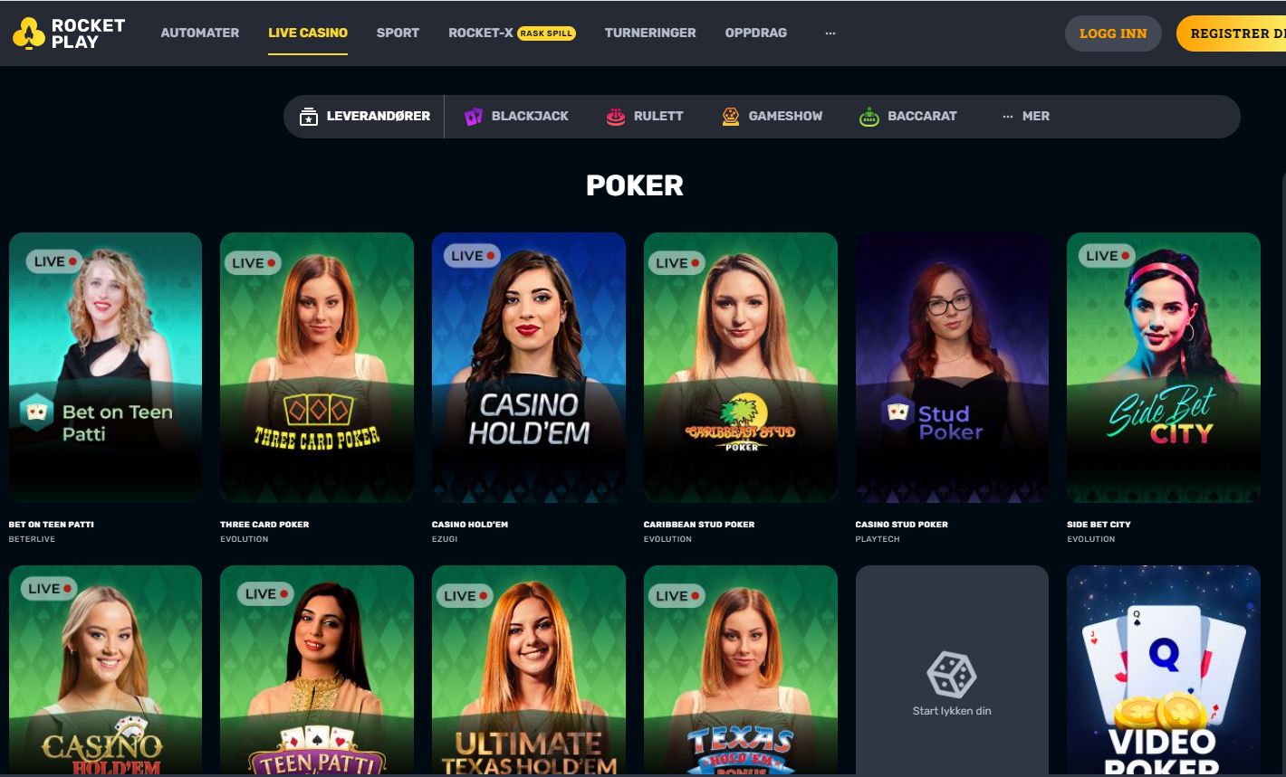 Rocketcasino poker