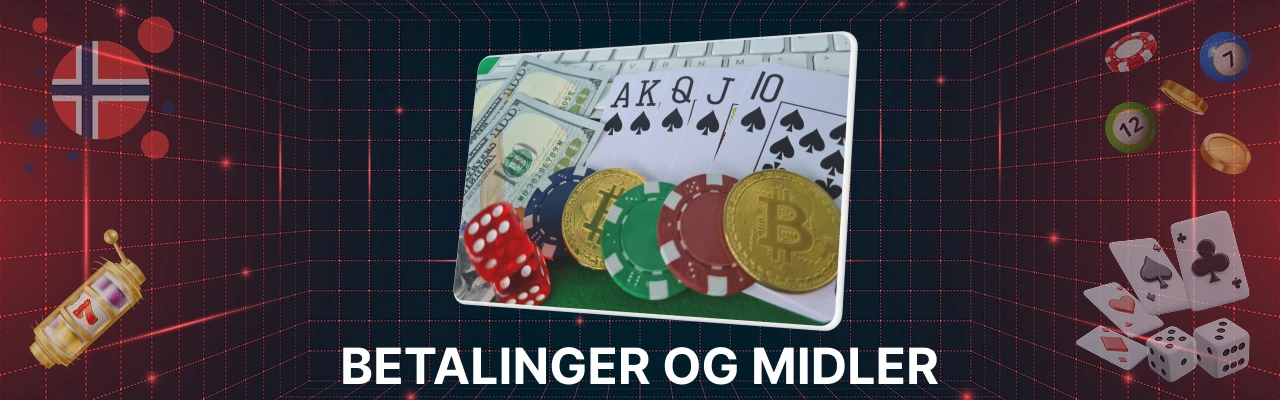 Betalinger og midler på kryptovaluta kasino