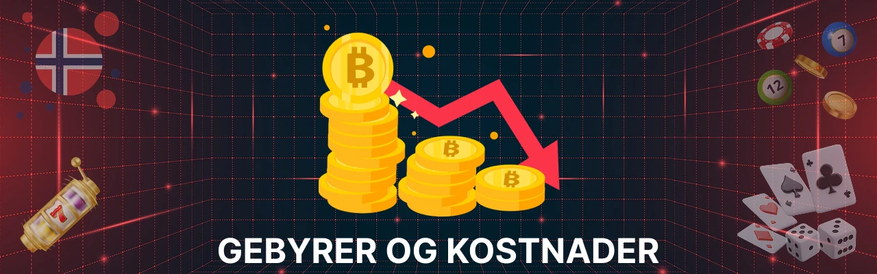 Gebyrer og kostnader i kryptovaluta casino