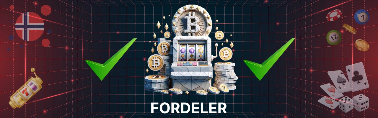 Fordeler i casino med kryptovaluta