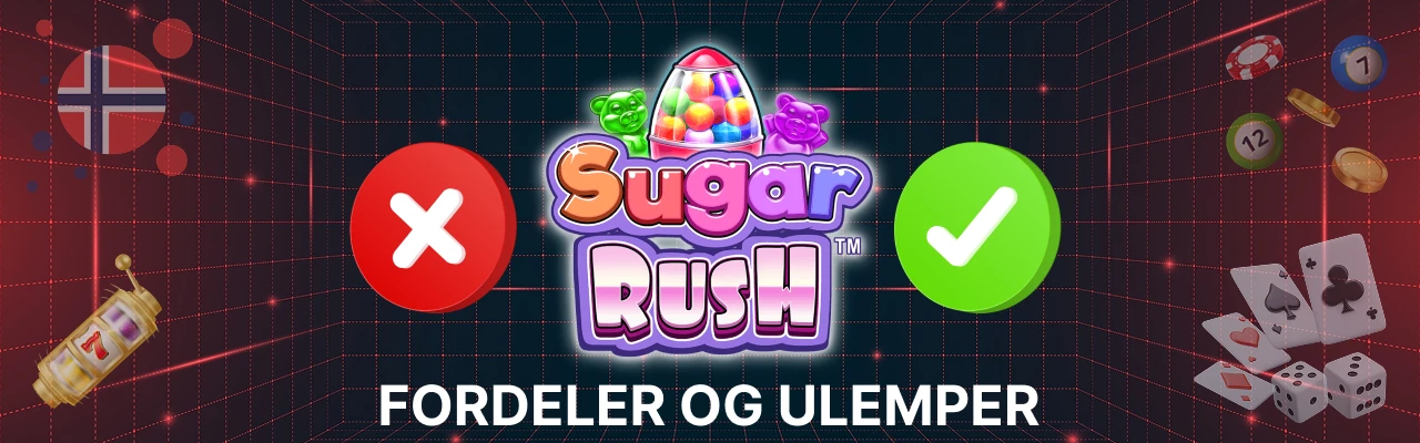 Fordeler og ulemper ved spilleautomaten sugar rush