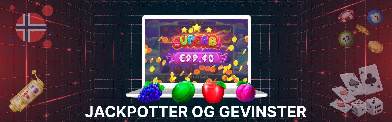 Jackpotter og gevinster hos spilleautomaten sweet bonanza