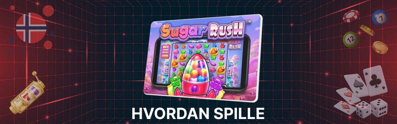 Spille spilleautomaten sugar rush