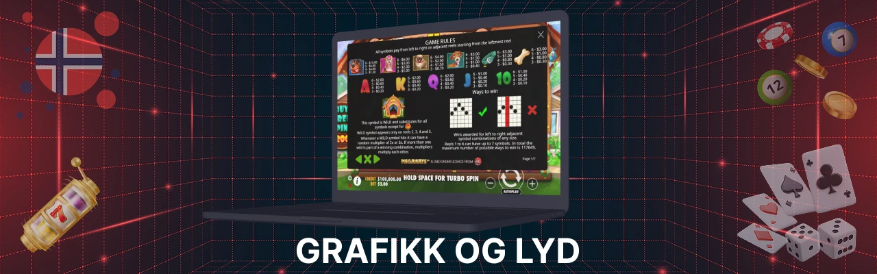 Grafikk og lyd hos dog house megaways