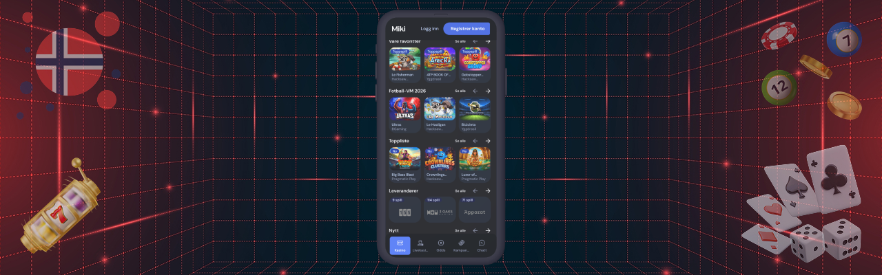 Mobilappen til miki casino