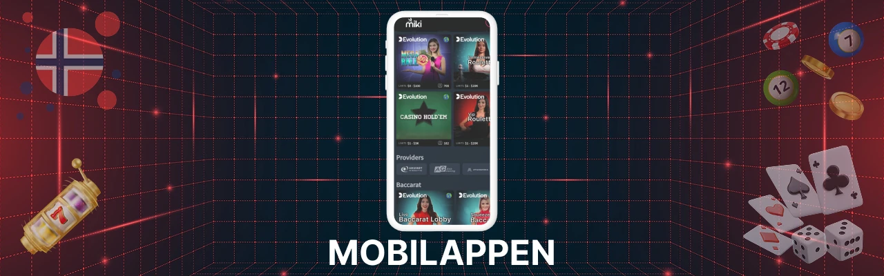 Mobilappen til miki casino