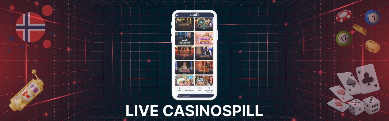Live casinospill på lilibet