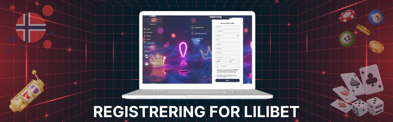 Registrering for lilibet live casino