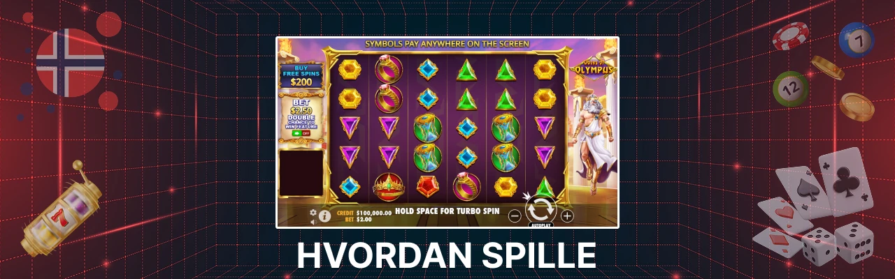 Spilleautomaten gates of olympus i norge