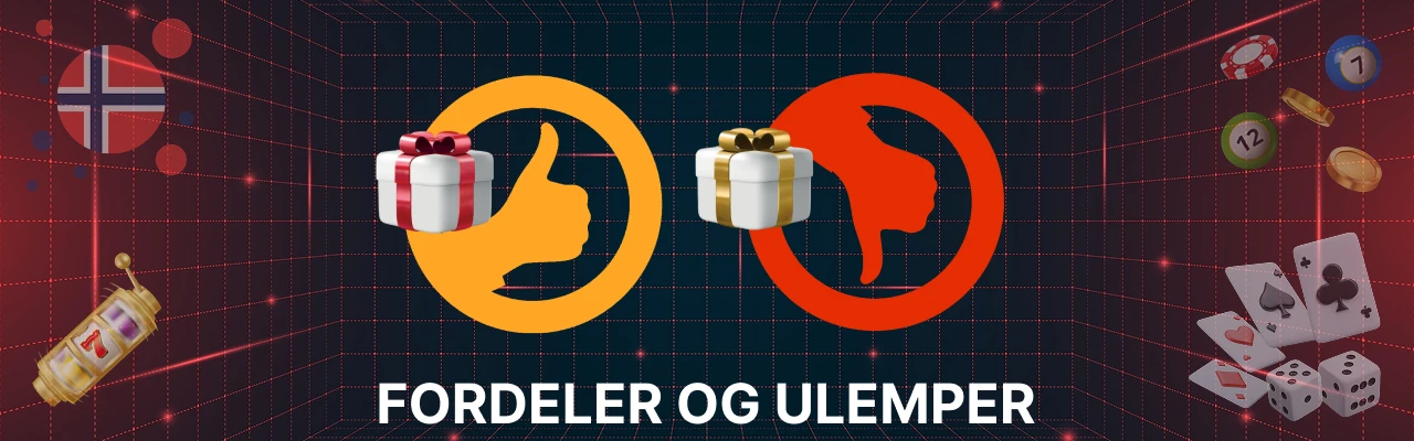 Fordeler og ulemper med casino bonuser
