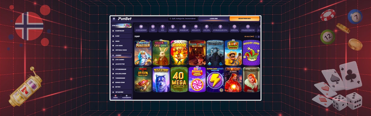 Odds hos funbet casino