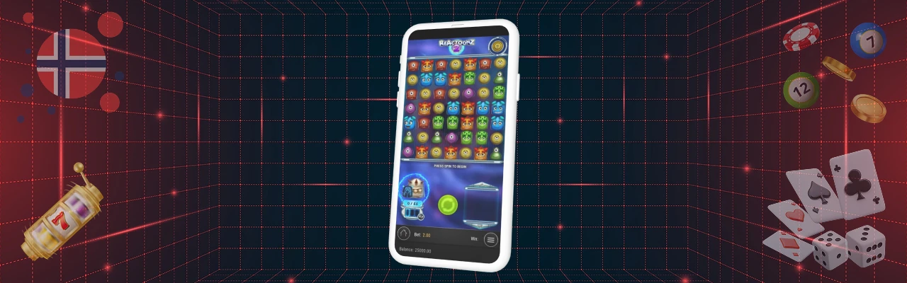 Spille reactoonz 2 på mobil
