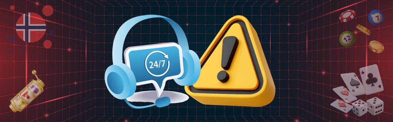 Lose problemer med et nettcasino