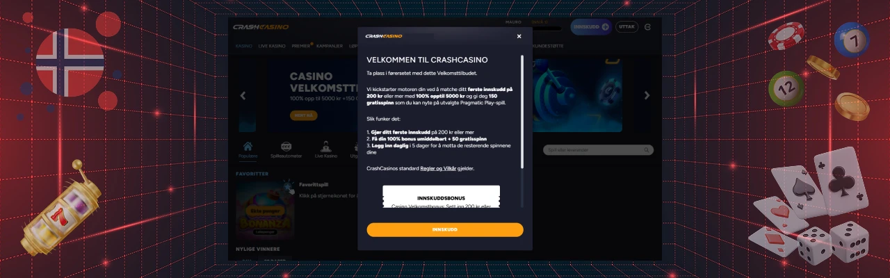 Omsetningskrav hos crash casino