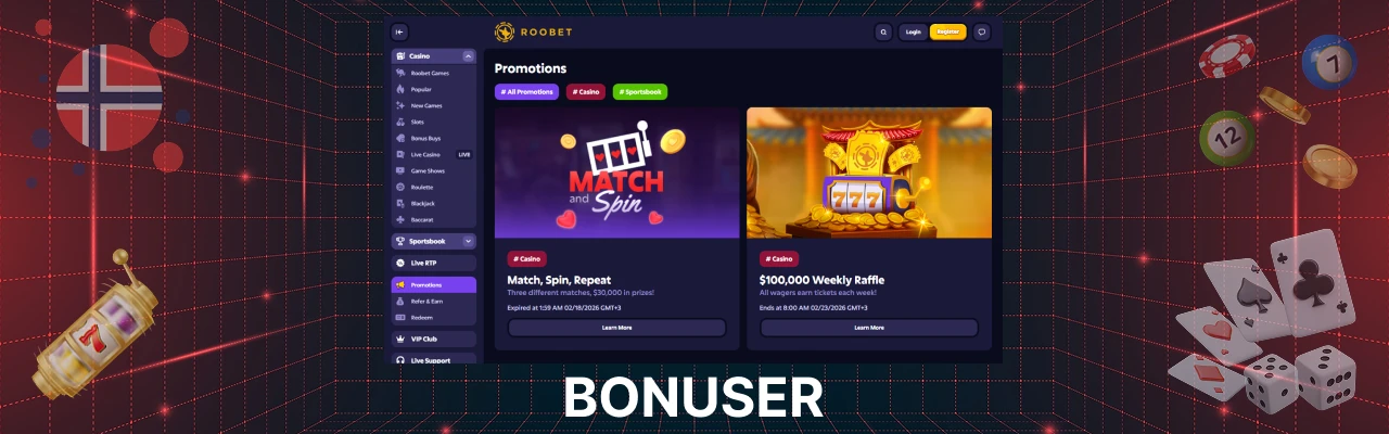 Roobet casino bonus